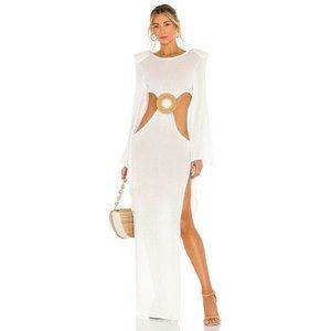 Bronx and Banco Dalia Kimono Knit Dress White